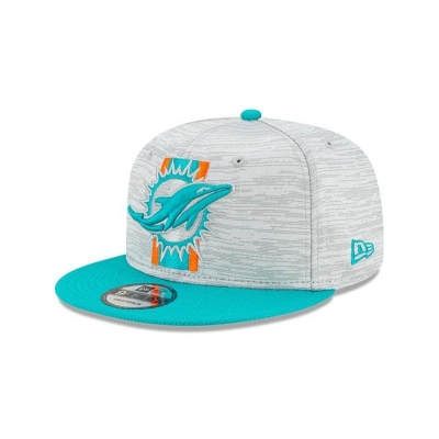 Blue Miami Dolphins Hat - New Era NFL Official NFL Training 9FIFTY Snapback Caps USA1976358